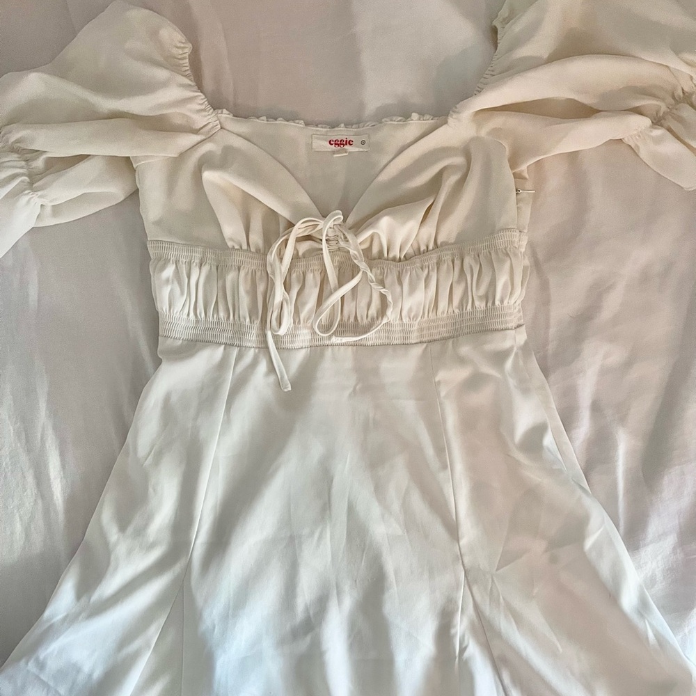 White Milkmaid Dress